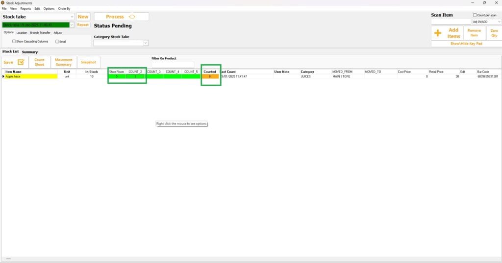 Count Columns With QTY