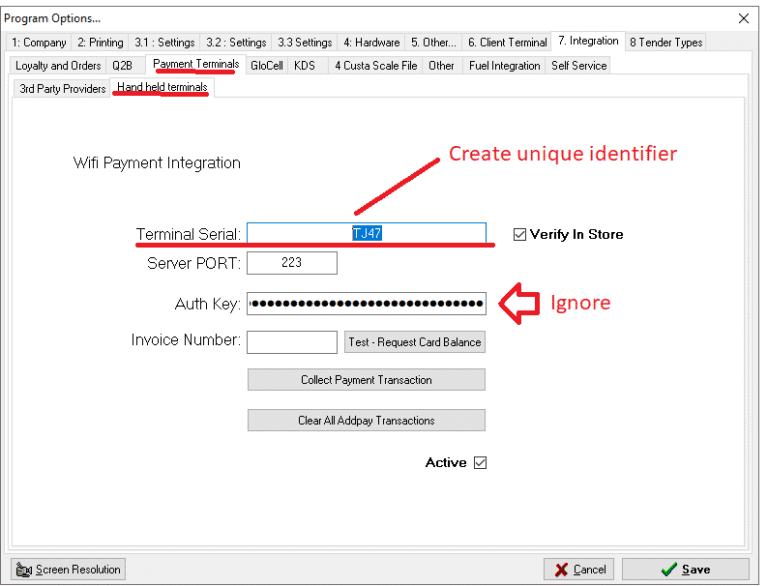 AddPay Terminal Integration With Windows POS - Bizzfo
